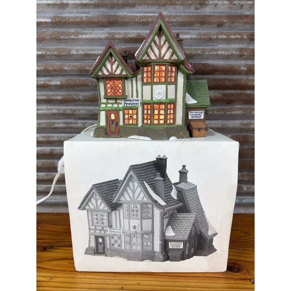 Dept 56 Christmas Dickens Village “Hembleton Pewterer” #5800-9 Vintage 1992